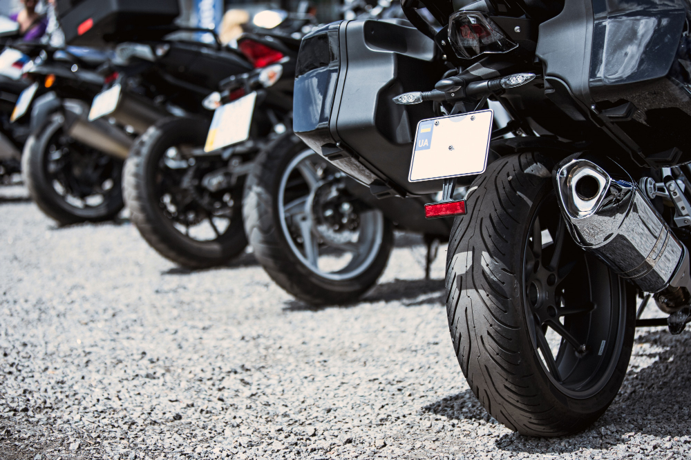 motos garées