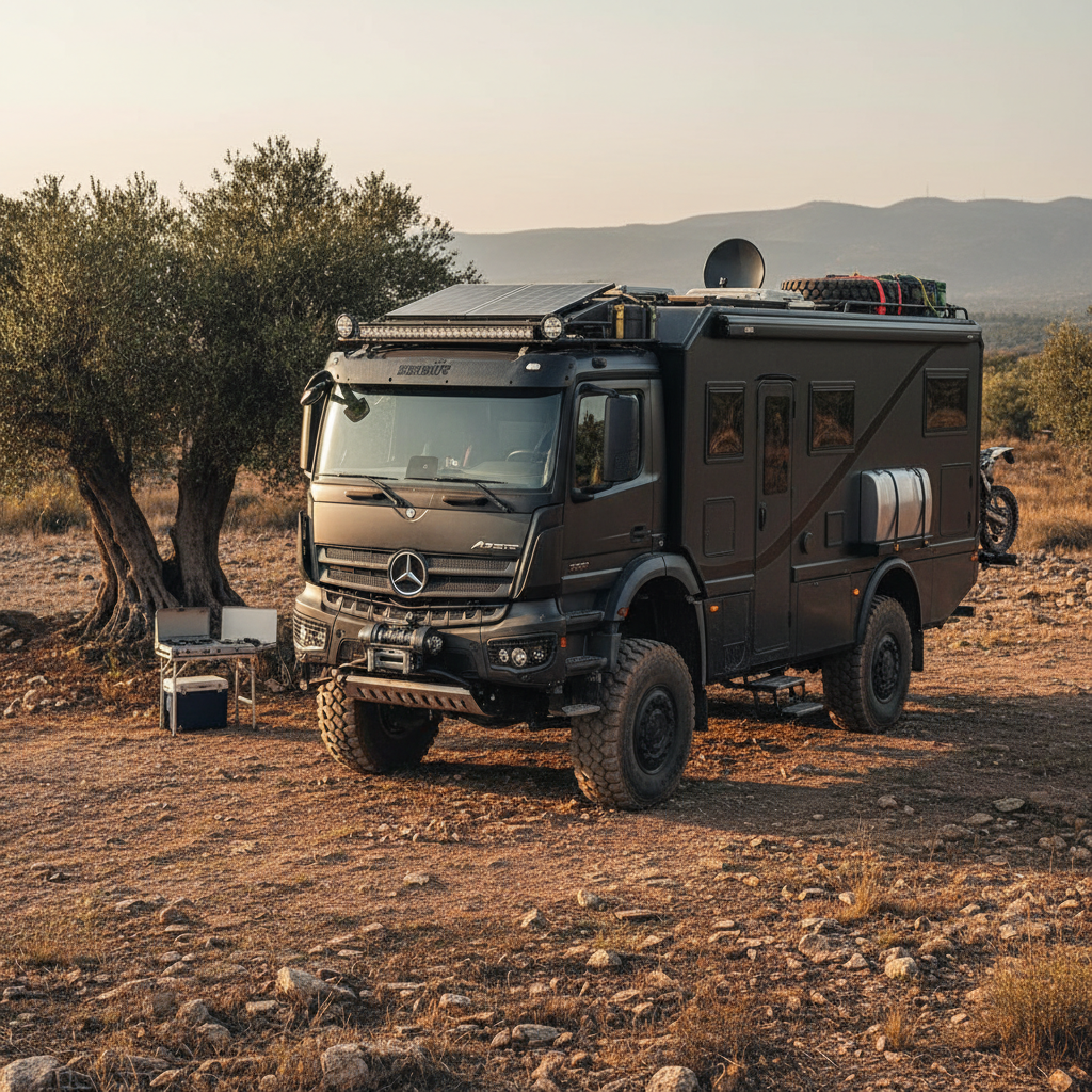 découvrez le brabus big boy 1200 : ses dimensions impressionnantes, sa motorisation puissante issue de l’actros, ainsi que ses équipements off-grid pour une autonomie totale lors de vos aventures.